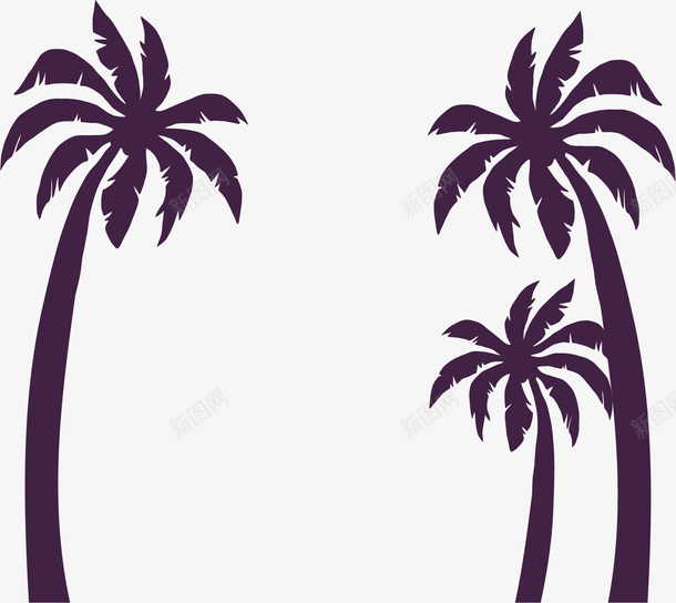 夏天海边紫色椰子树矢量图ai免抠素材_88icon https://88icon.com 夏天 夏天椰子树 椰子树 矢量png 紫色椰子树 美丽椰子树 矢量图