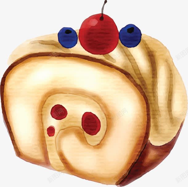 水果装饰虎皮卷蛋糕png免抠素材_88icon https://88icon.com 水果蛋糕 矢量png 美味蛋糕 虎皮卷 虎皮卷蛋糕 蛋糕