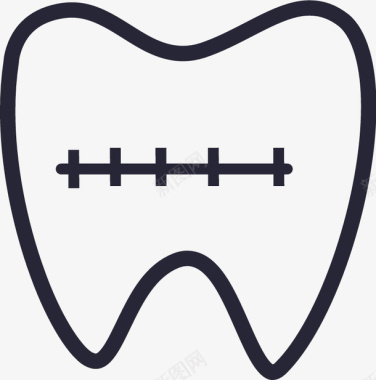 美术背景大图牙齿门缝过大图标图标