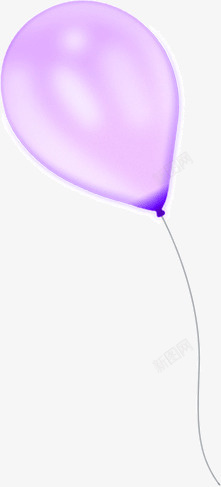 粉紫色气球素材