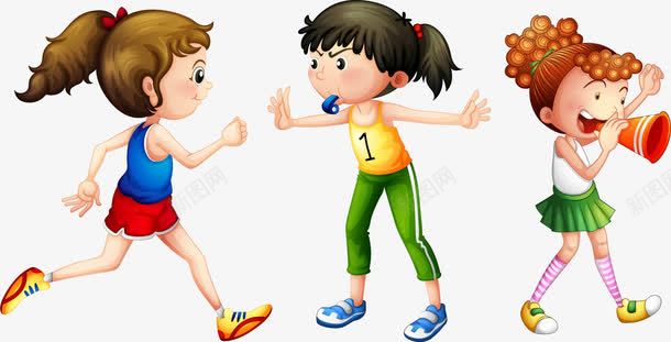 手绘女运动员png免抠素材_88icon https://88icon.com 卡通 女 手绘 跑步 运动员