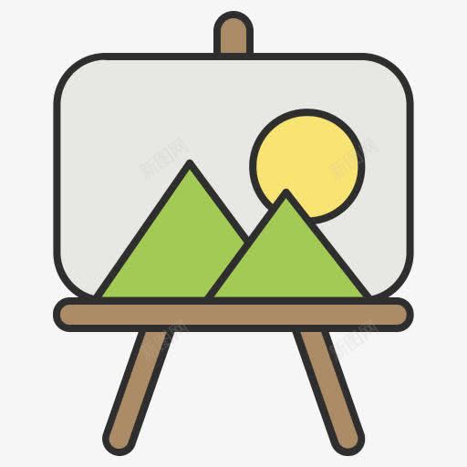 艺术帆布画架绘画绘图工具png免抠素材_88icon https://88icon.com Art canvas design drawing easel painting 图 帆布 画架 绘画 艺术 设计