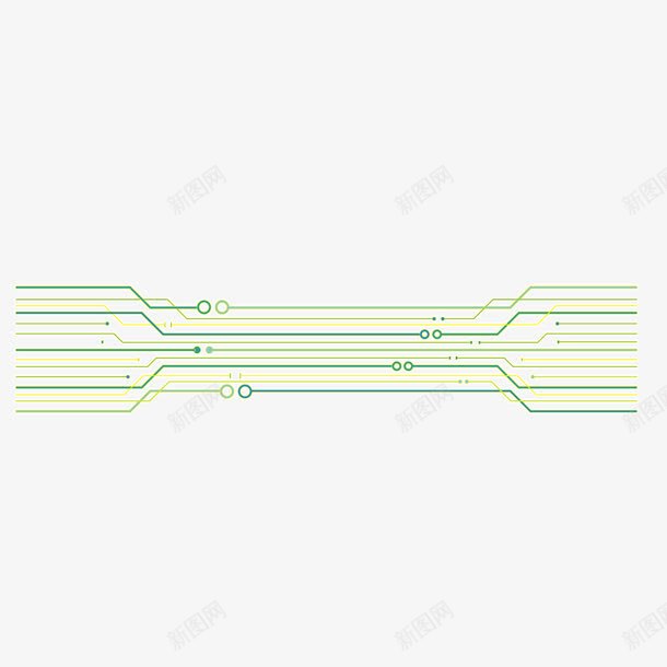 绿色横向电流线条线路png免抠素材_88icon https://88icon.com 横向 电流 电流线条 线条 线路 绿色