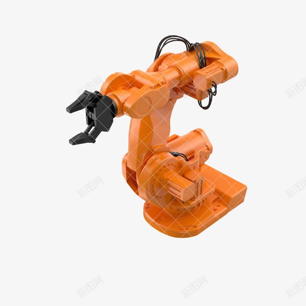 工业机器人手臂png免抠素材_88icon https://88icon.com 工业 手臂 机器人 黄色
