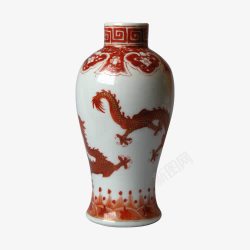 景德镇红白陶瓷艺术品素材