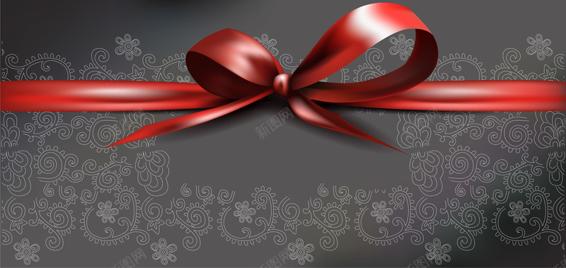 红色蝴蝶结丝带黑色花纹背景矢量图ai设计背景_88icon https://88icon.com 卡通 手绘 海报 童趣 红色 背景 蝴蝶结丝带 黑色花纹 矢量图
