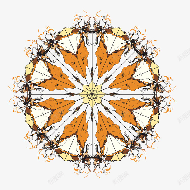 黄色系圆形装饰花纹图案矢量图ai免抠素材_88icon https://88icon.com 中国 图案 圆形 彩色 彩色图案装饰 彩色民族风格矢量 民族 装饰 风格 黄色系 矢量图