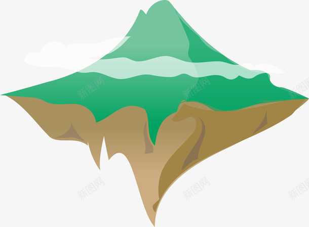 手绘山峰矢量图ai免抠素材_88icon https://88icon.com 山峰 扁平化 手绘 矢量图