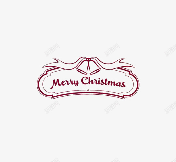 圣诞快乐艺术字牌子png免抠素材_88icon https://88icon.com 圣诞元素 圣诞快乐 牌子 红色圣诞