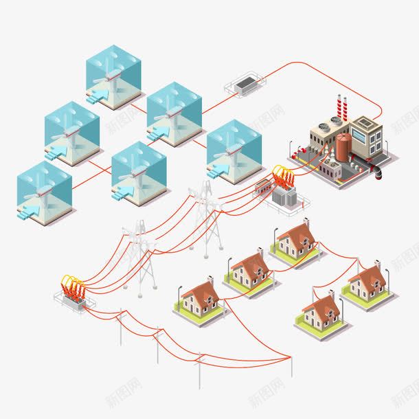 发电厂别墅等距建筑png免抠素材_88icon https://88icon.com 别墅 卡通 发电厂 建筑