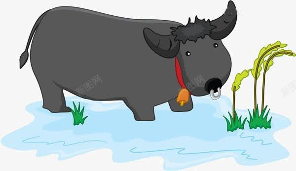 卡通河马吃草png免抠素材_88icon https://88icon.com 免抠河马 卡通 吃草素材 河马