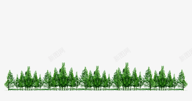 绿色简约树林装饰图案png免抠素材_88icon https://88icon.com 免抠PNG 树林 简约 绿色 装饰图案