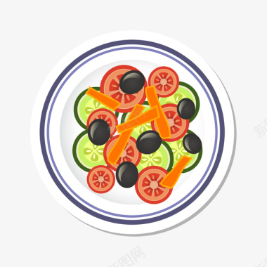 美食聚餐插画美味食物图标图标