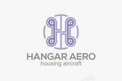 淡紫色字母紫色字母logo矢量图图标高清图片