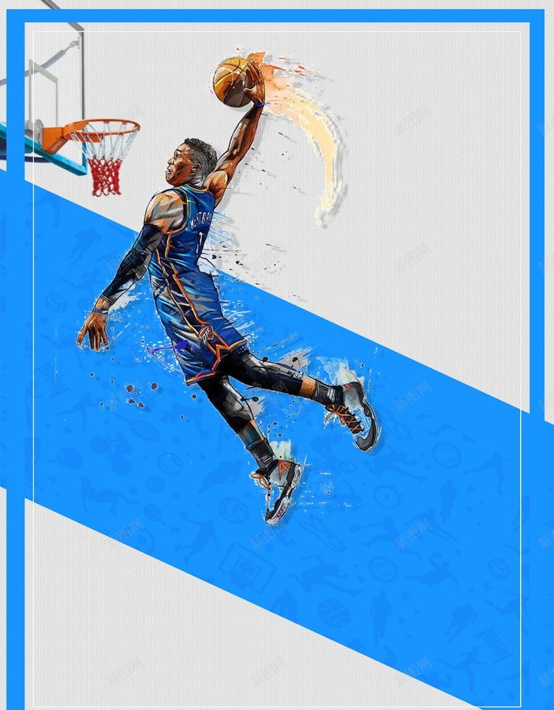 篮球NBA打篮球海报背景模板psd设计背景_88icon https://88icon.com NBA 宣传 打篮球 比赛 活动 海报 篮球 背景模板 设计