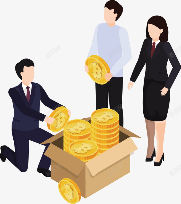 装满纸盒箱的比特币矢量图eps免抠素材_88icon https://88icon.com 比特币 箱子 金币 金币png 金币矢量图 矢量图