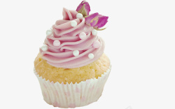 玫瑰花粉色蛋糕素材