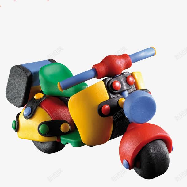 可爱卡通玩具摩托车png免抠素材_88icon https://88icon.com 产品实物 可爱 玩具车 迷你车