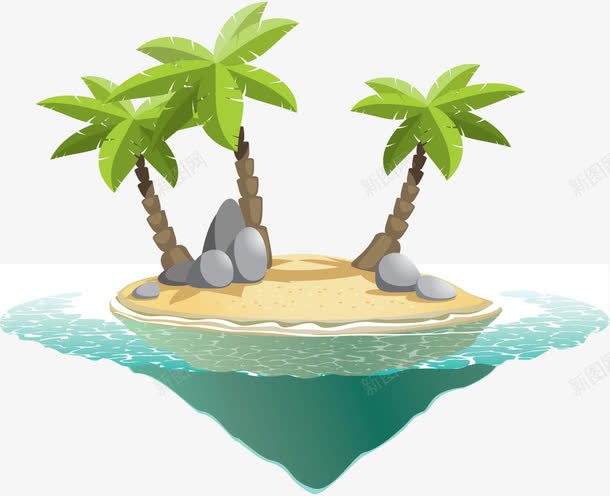 水中的岛屿png免抠素材_88icon https://88icon.com PNG 岛屿 水 绿树