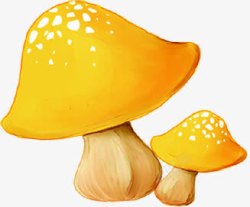 黄色蘑菇造型素材