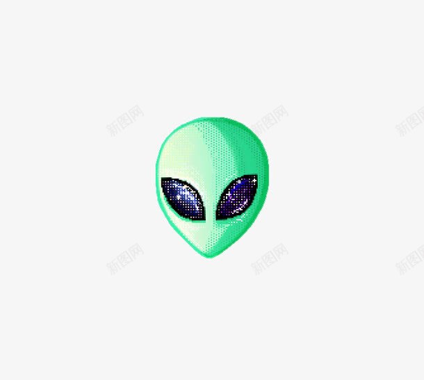 绿色外星人png免抠素材_88icon https://88icon.com 原宿风 外星人 机器人 绿色外星人