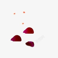 红色花瓣背景海报素材