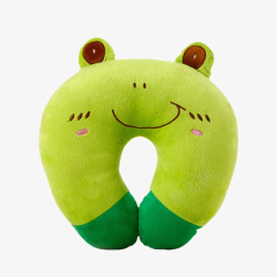 绿色青蛙u型枕素材