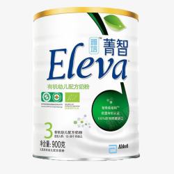 900g2罐装雅培菁智Eleva有机幼儿配方奶粉3段高清图片