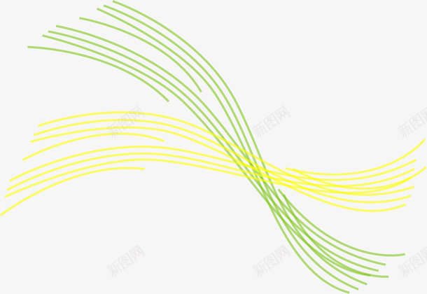 手绘线条矢量图ai免抠素材_88icon https://88icon.com 手绘 线条 黄绿色 矢量图