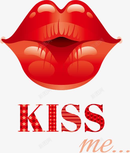 KISS矢量图eps免抠素材_88icon https://88icon.com KISS 嘴唇 矢量图