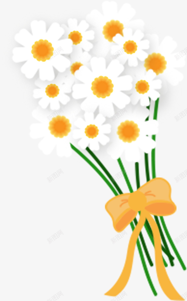 最美小雏菊花束png免抠素材_88icon https://88icon.com daisy 插画 植物 花 装饰 雏菊