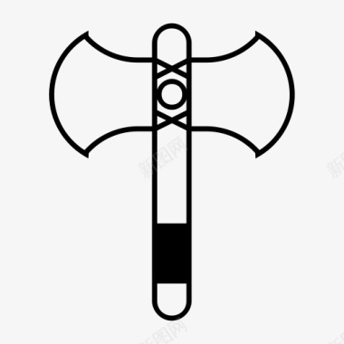 ARMA创意双刃斧线概述武器古图标图标
