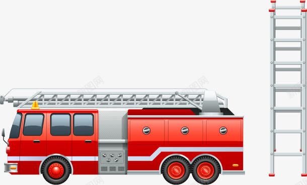 消防车云梯png免抠素材_88icon https://88icon.com 云梯 消防车