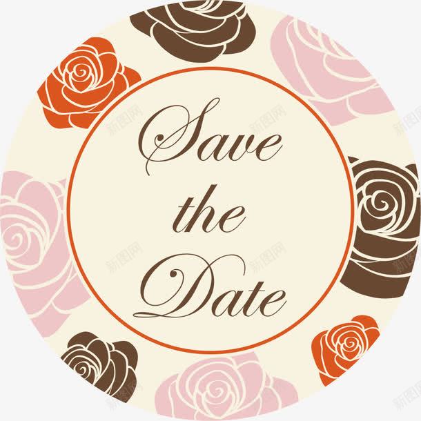 卡通玫瑰花圆形边框矢量图ai免抠素材_88icon https://88icon.com 卡通 圆形 玫瑰花 边框 矢量图