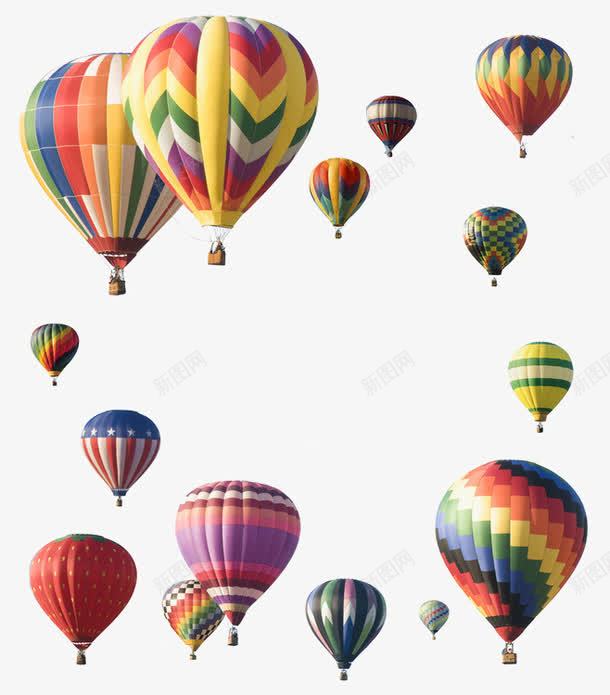 彩色热气球png免抠素材_88icon https://88icon.com 彩色 氢气球 活动素材 漂浮素材 热气球 背景装饰