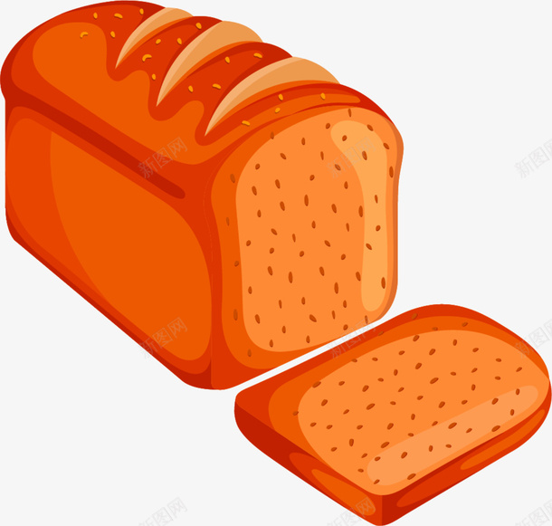 美味红色面包png免抠素材_88icon https://88icon.com 吐司面包 水彩 红色面包 美味吐司 美味面包 美食