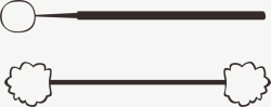 棉签元素矢量图素材