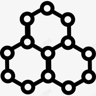六边形分子图标图标