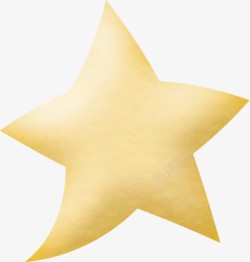 黄色星星五角星素材
