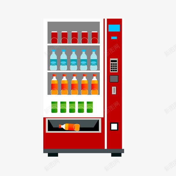 红色卡通自动售货机png免抠素材_88icon https://88icon.com 卡通红色 红色 红色卡通 自动 货机 饮料店卡通