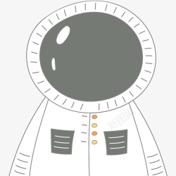 一个月球卡通月球宇航员高清图片