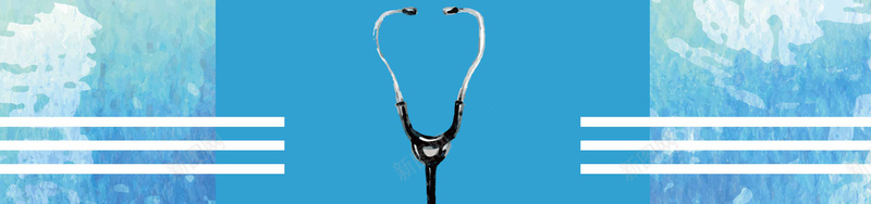 蓝色水墨医疗元素海报背景矢量图ai设计背景_88icon https://88icon.com 元素 医疗 医疗标志 听诊器 水墨 海报 背景 蓝色 矢量图