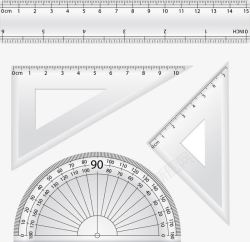 量长度尺子矢量图高清图片