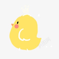 黄色卡通小黄鸟png免抠素材_88icon https://88icon.com 卡通 黄色 黄鸟