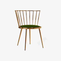胡桃木单椅创意金属单椅高清图片