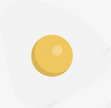 土鸡蛋荷包蛋图标icon矢量图图标