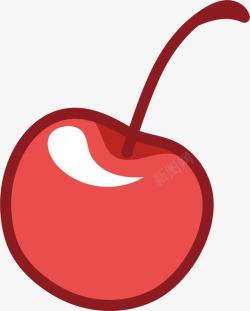 红色的小苹果矢量图素材