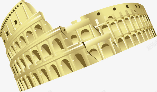 罗马斗兽场建筑景点矢量图ai免抠素材_88icon https://88icon.com 建筑 斗兽场 旅游 景点PNG 罗马 矢量图