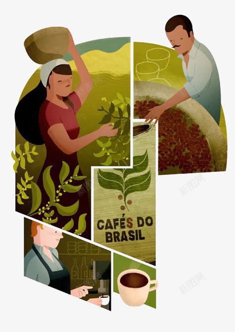 播种png免抠素材_88icon https://88icon.com 农民 创意播种插画 女人 男人 种地 绿色植物