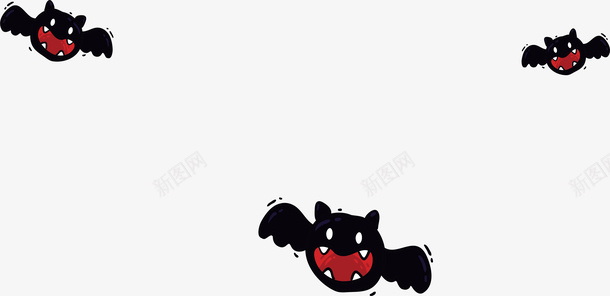 黑色卡通蝙蝠花纹矢量图ai免抠素材_88icon https://88icon.com 万圣节 吸血蝙蝠 矢量png 蝙蝠 蝙蝠花纹 黑色蝙蝠 矢量图